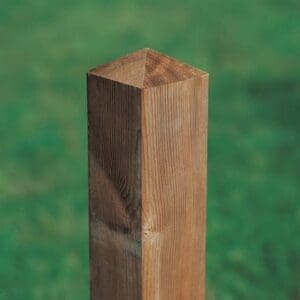 Grenen poortpaal 14 x 14