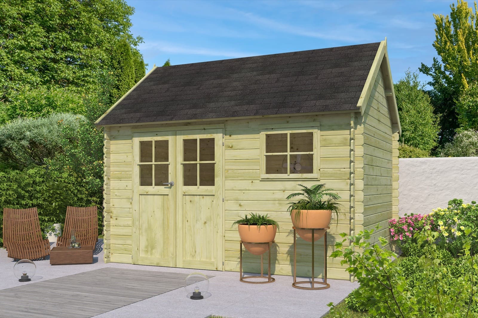 Woodlands tuinhuis Gloucester L 3602
