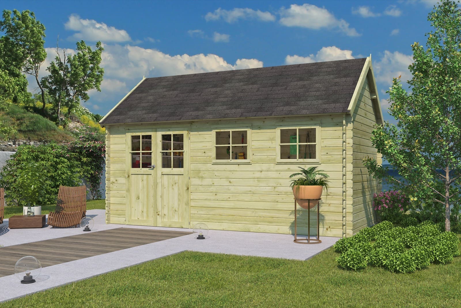 Woodlands tuinhuis Gloucester XL 3603