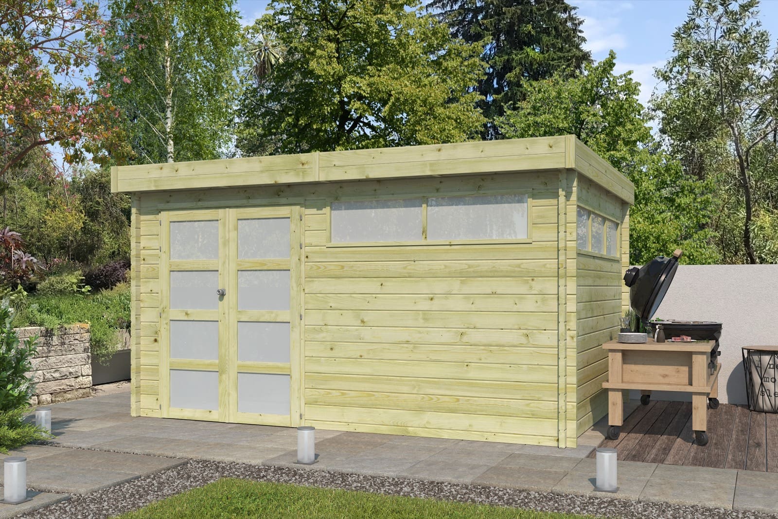 woodlands tuinhuis modern m 4603iso