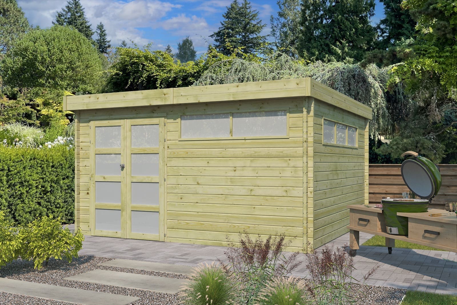 woodlands tuinhuis modern l 4604iso