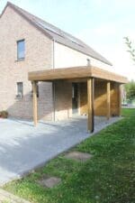 Aanbouwcarport grenen classic