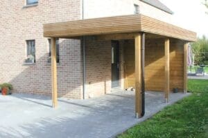 Aanbouwcarport grenen classic