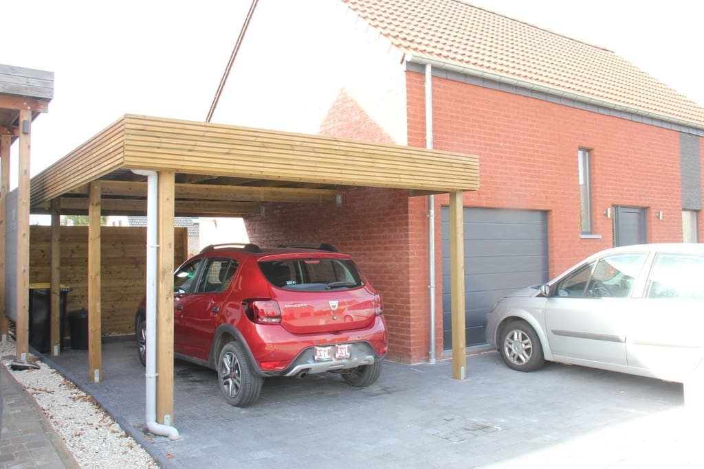 Aanbouwcarport grenen classic - Afbeelding 8