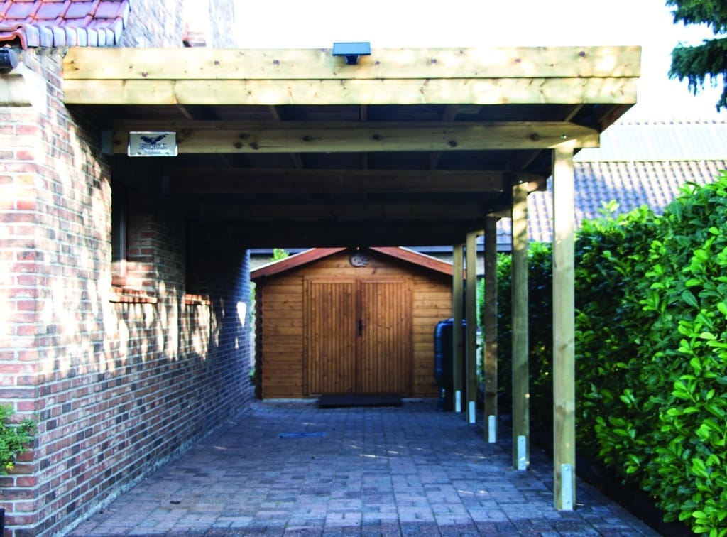 Aanbouwcarport grenen classic - Afbeelding 3