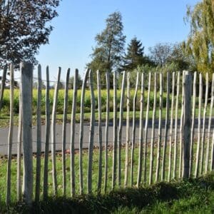 Kastanjehouten omheining - 5 à 5,5cm tussenafstand