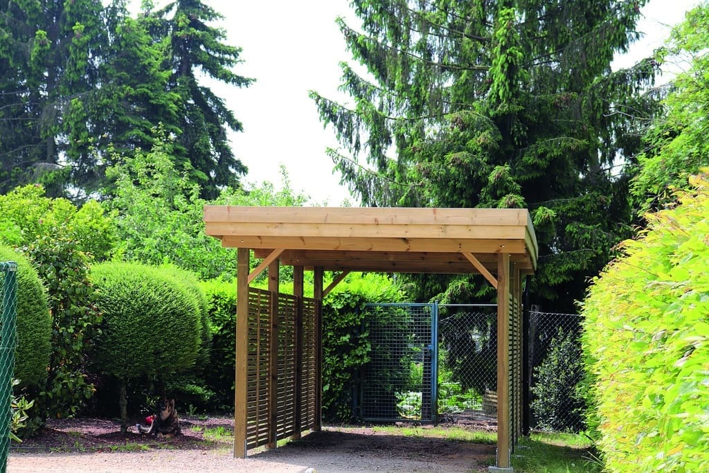 Carport plat dak grenen classic - Afbeelding 3