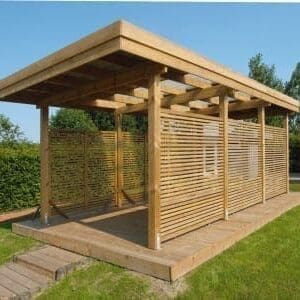 Carport plat dak grenen classic