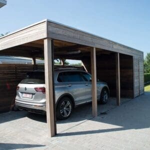 carport plat dak padoek
