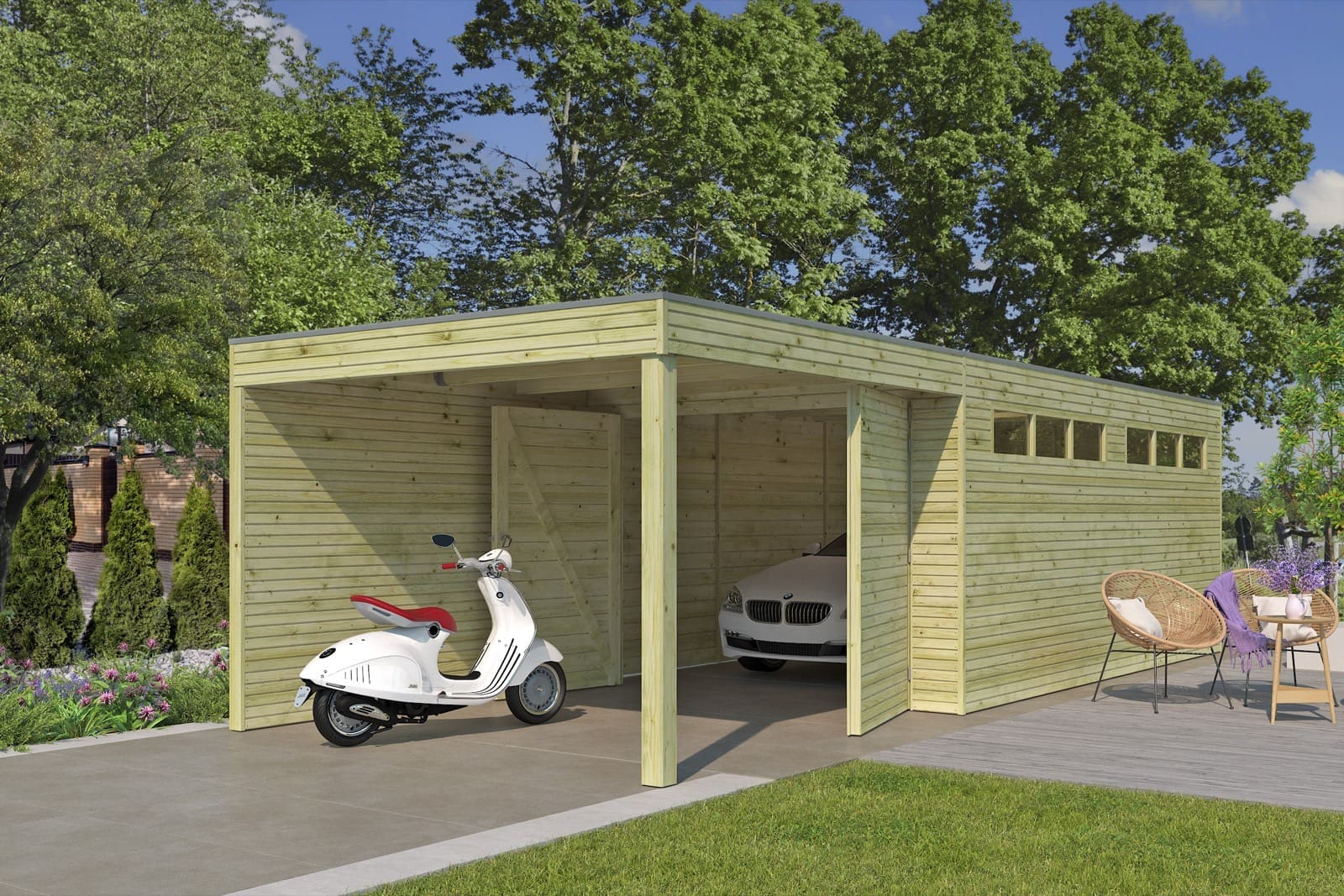 Woodlands garage QB EXT 7211EXT300 - 300x810 - Afbeelding 2