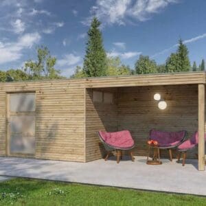 Woodlands tuinhuis QBS I EXT 7251IMPEXT300 blokhut