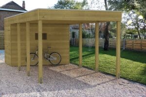 Vrijstaande carport Modern drukgeïmpregneerd Grenen