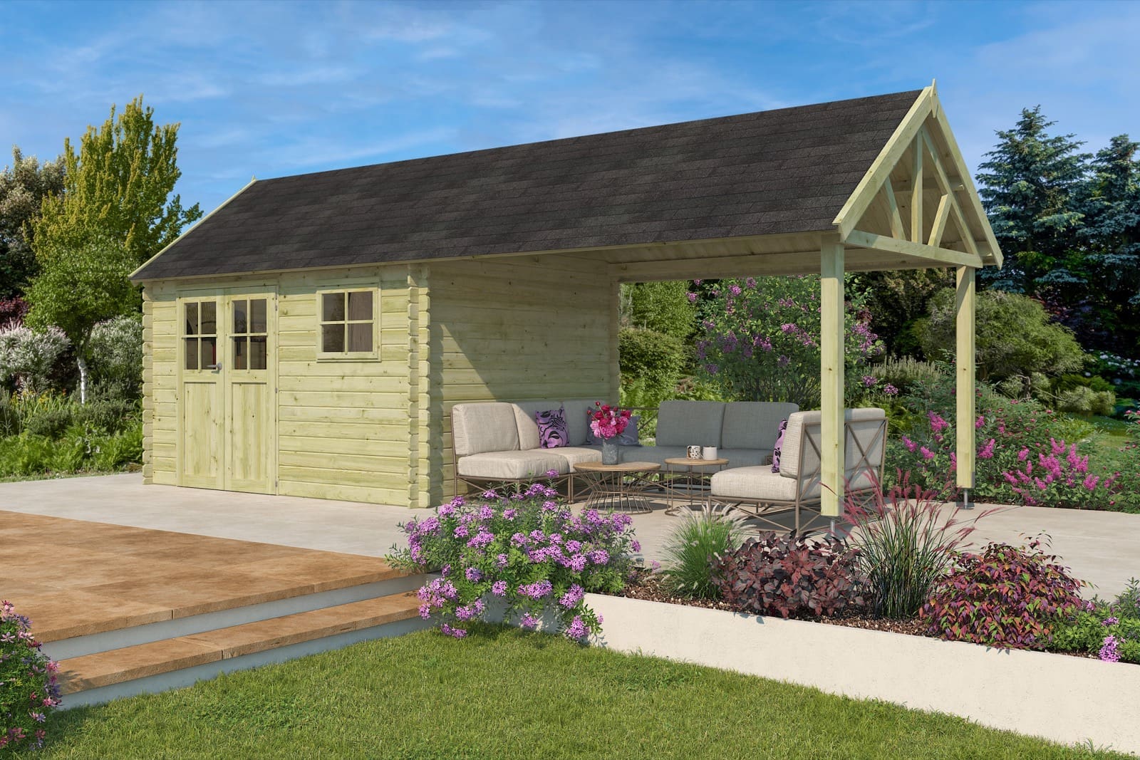 Woodlands tuinhuis Gloucester L 3602EXT