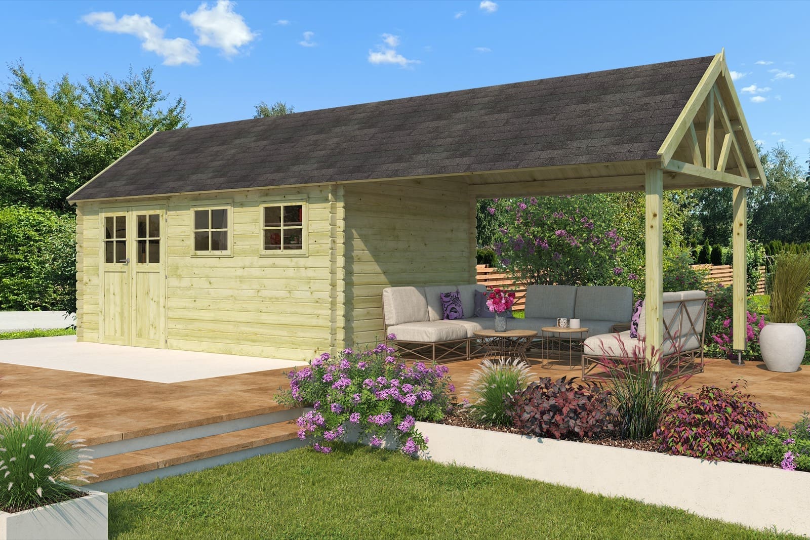 Woodlands tuinhuis Gloucester XL 3603EXT