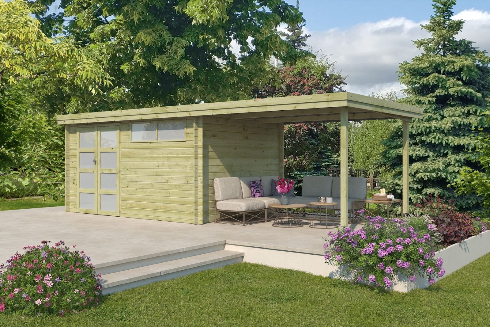 Woodlands tuinhuis Oregon 3703EXT300