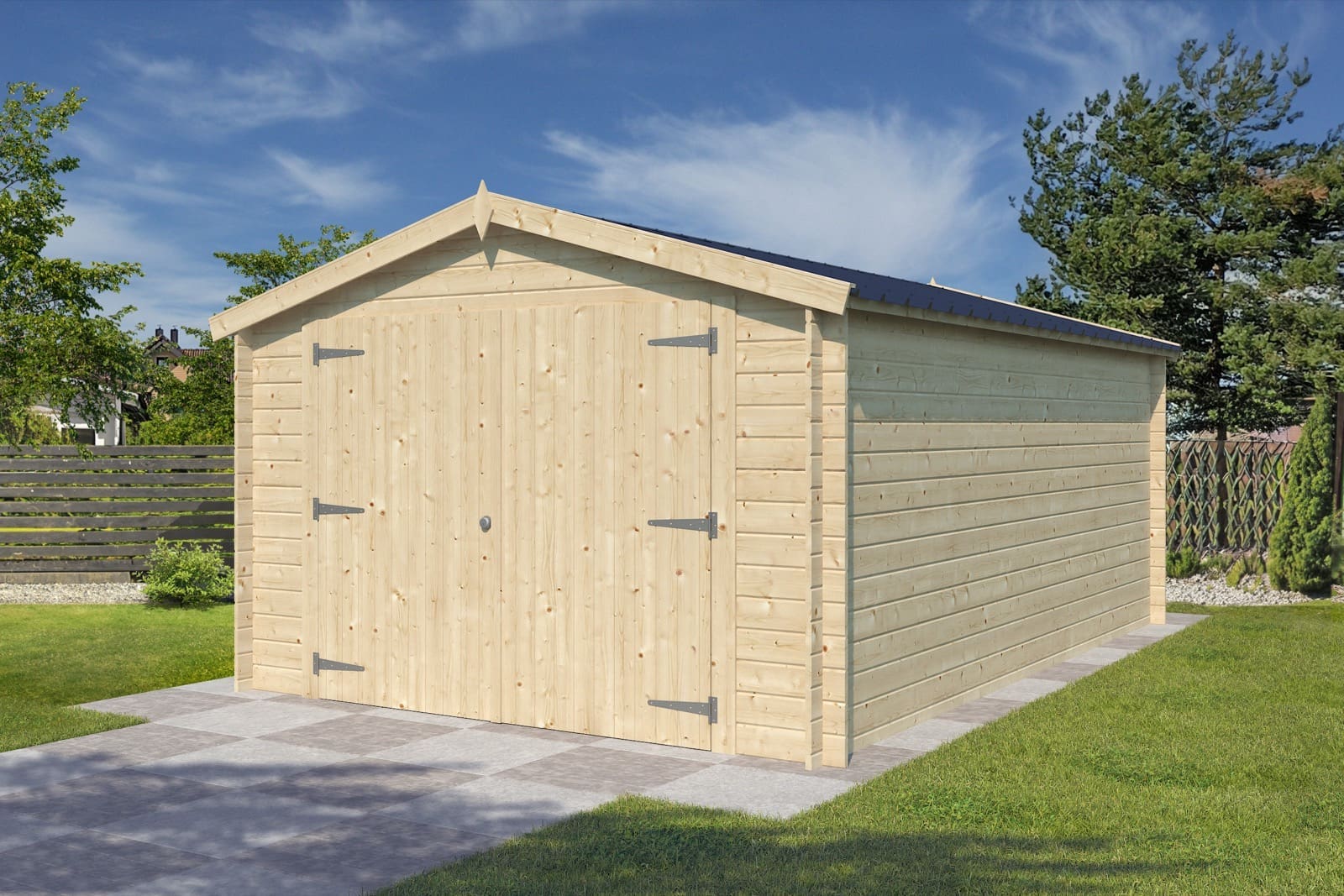 woodlands garage classic staaldak 3002ac