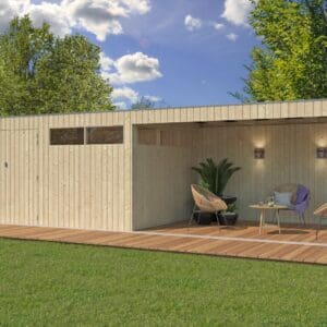 woodlands tuinhuis qbv 8113ext400 blokhut