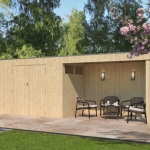 woodlands tuinhuis qbv 8311ext300 blokhut