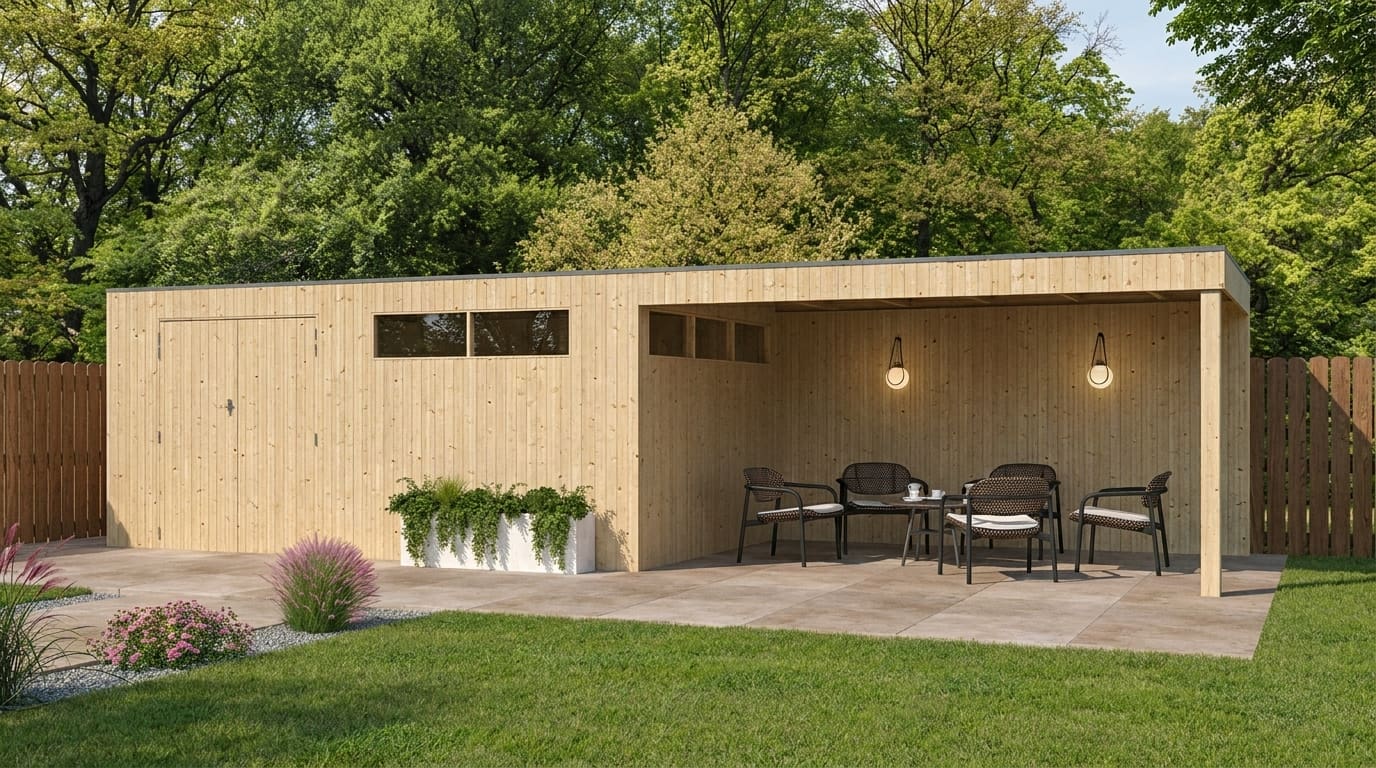 Woodlands tuinhuis QBV 8314EXT400 blokhut