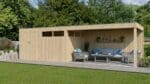 Woodlands tuinhuis QBV 8313EXT400 blokhut