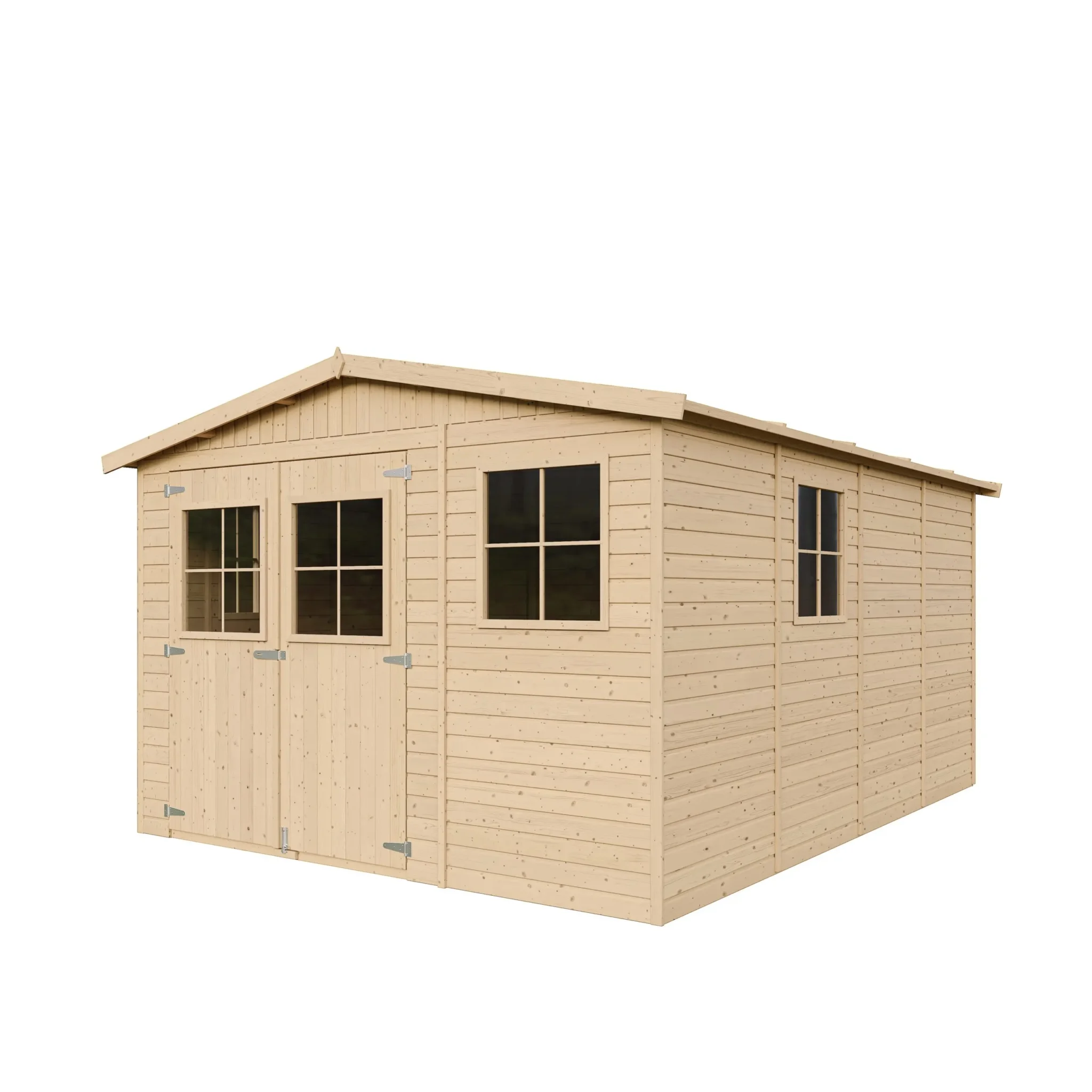 Houten tuinhuis M336 blokhut – 303 x 395 cm – 12 m2 - Afbeelding 3