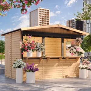 houten kiosk m150AZ