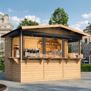 houten kiosk m150bz