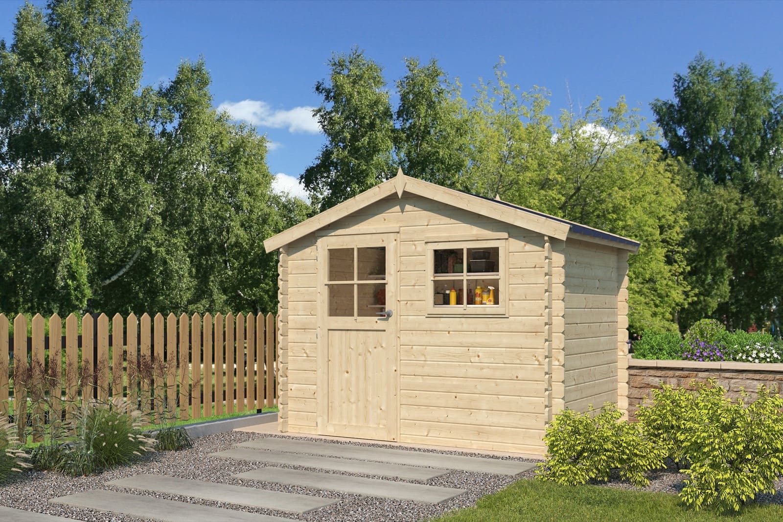 Woodlands tuinhuis Salzburg 3027AC blokhut napels m