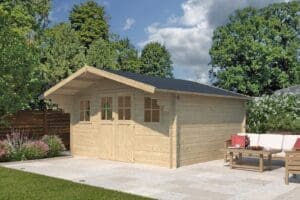 Woodlands tuinhuis QUEBEC 3059XL blokhut matterhorn xl