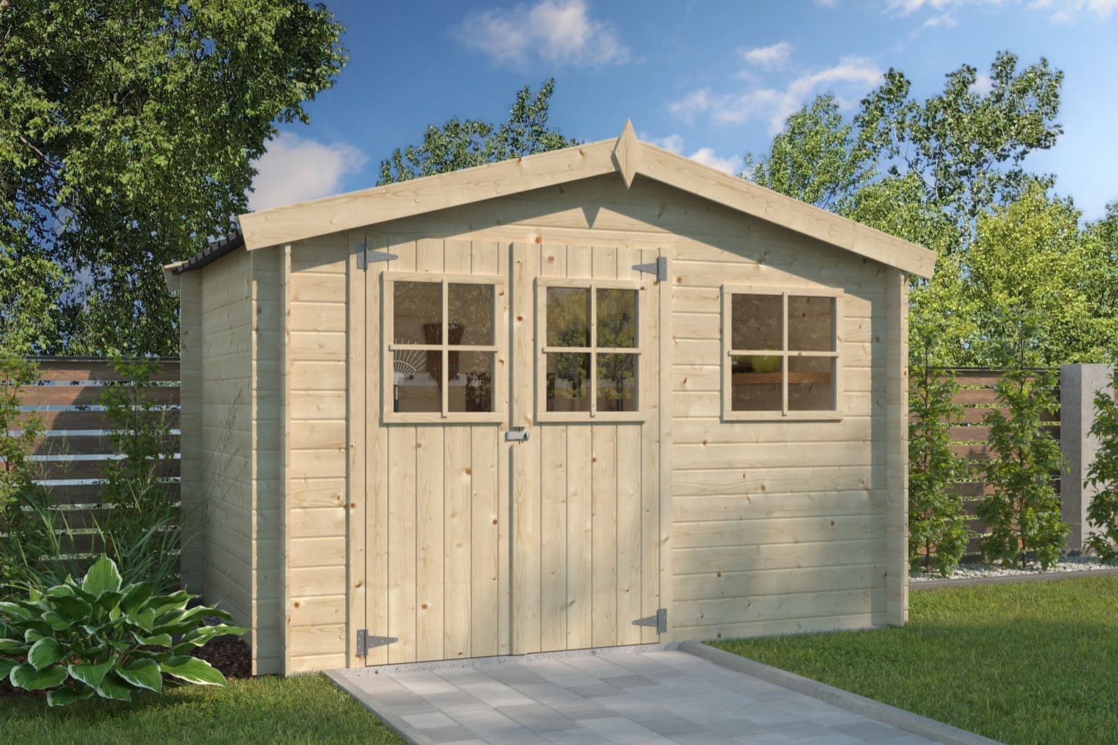 Woodlands tuinhuis Zurich 9004P blokhut – 295 × 295cm - Afbeelding 2