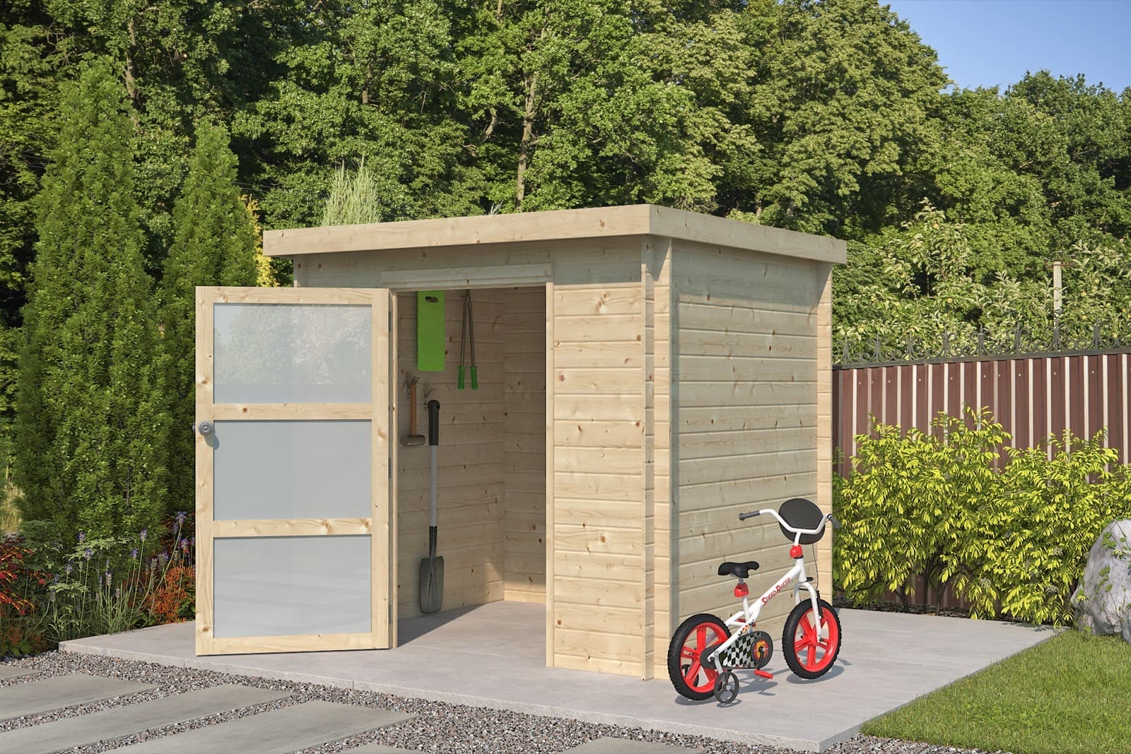 Woodlands tuinhuis Nyborg 9201 blokhut – 205 × 175 - Afbeelding 2