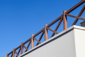 TERRASBALUSTRADE GEKRUIST padoek