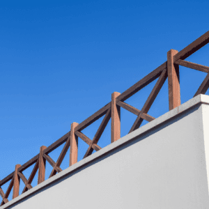 TERRASBALUSTRADE GEKRUIST padoek
