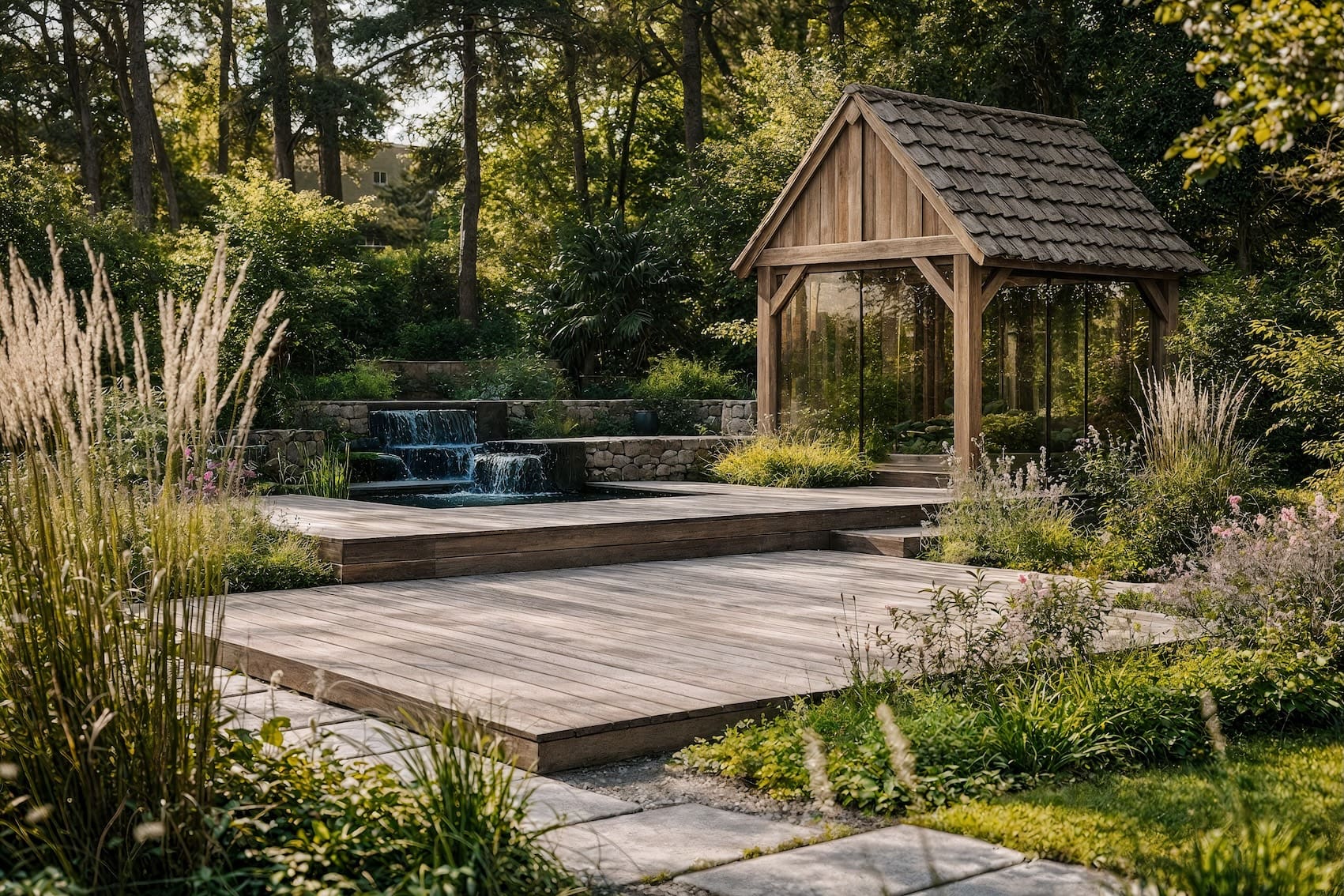 massieve eiken bijgebouwen