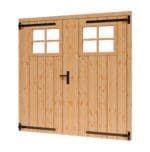 DOUGLAS dubbele deur met raam 1860x1950