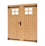 DOUGLAS dubbele deur met raam 1560x1950