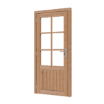 DOUGLAS enkele glasdeur K verticaal 830x1942