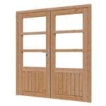 DOUGLAS dubbele glasdeur H verticaal 2x830x1942