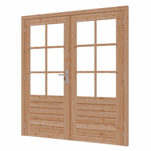 DOUGLAS dubbele glasdeur K horizontaal 2x830x1942
