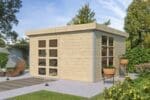 Woodlands tuinhuis MISAKA L 5011AC blokhut – 385×385 cm