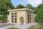 Woodlands tuinhuis MISAKA M 5012AC blokhut – 355×295 cm