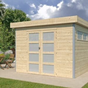 Woodlands tuinhuis KASUKO S 5101AC blokhut – 295×295 cm
