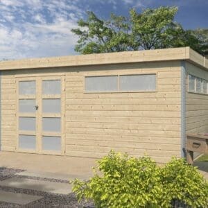 Woodlands tuinhuis KASUKO XL 5104AC blokhut – 485×295 cm