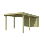 Woodlands carport BREMEN QB CPTBRE – 307×720 cm
