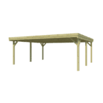 Gardenas carport DUBBEL CPTFLA – 594×552 cm