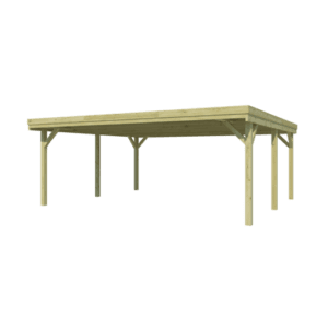Gardenas carport DUBBEL CPTFLA – 594×552 cm