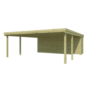 Woodlands carport HAMBURG QB CPTHAM – 594×720 cm