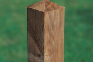 Grenen poortpaal 12 x 12