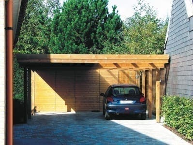 Carport plat dak grenen classic - Afbeelding 4