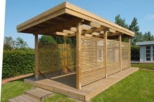 Carport plat dak grenen classic